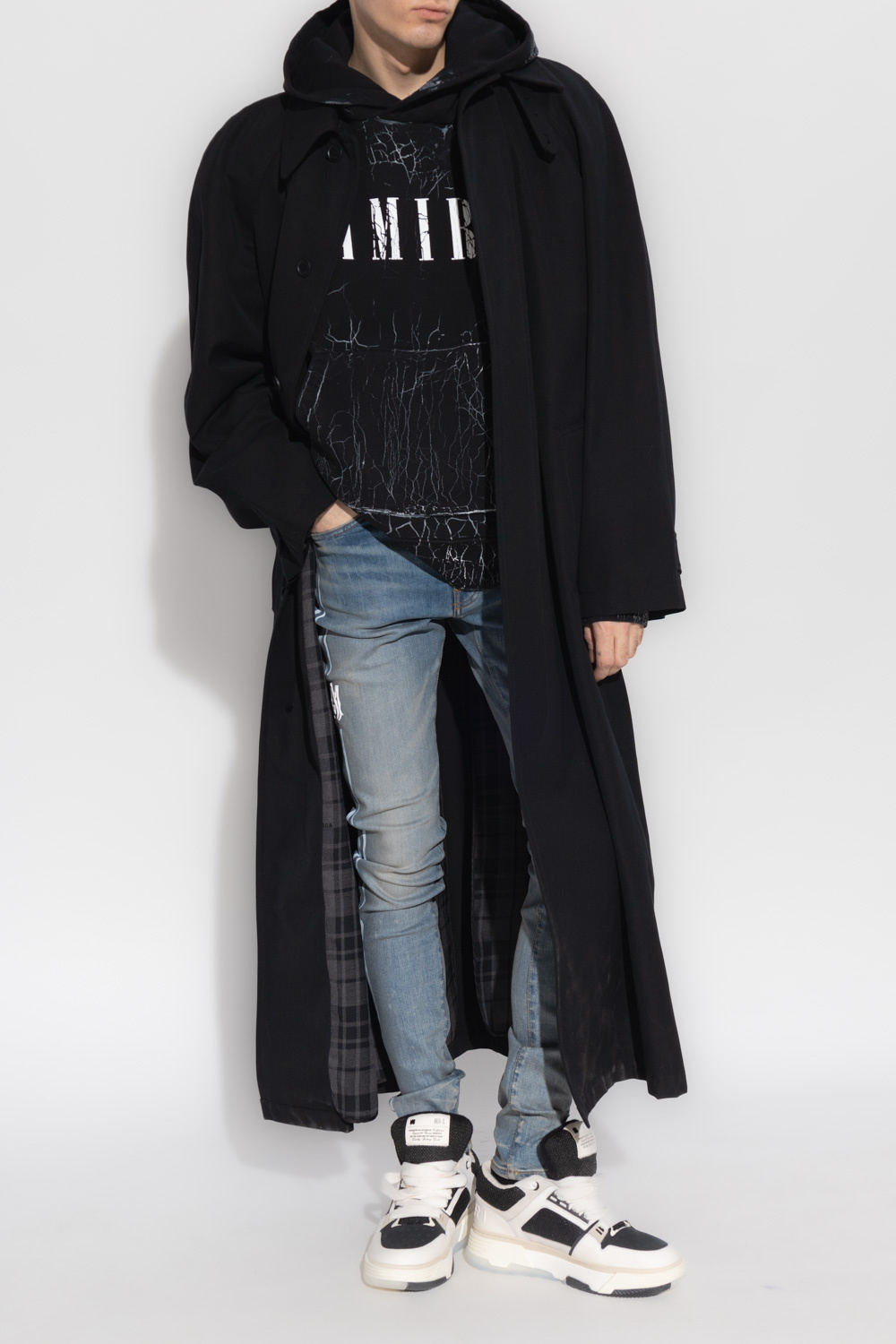 SchaferandweinerShops Tonga - Black Hoodie with logo Amiri